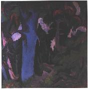 Ernst Ludwig Kirchner The blue tree painting